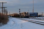 Z127 winds its way north in to the yard at McGrew